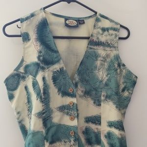 Tommy Bahama Silk Vest, size small.